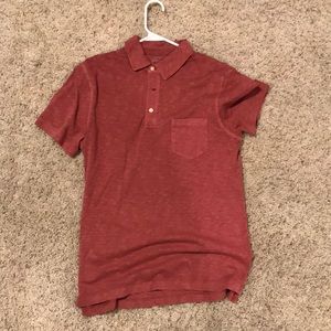 J.Crew polo red garment-dyed